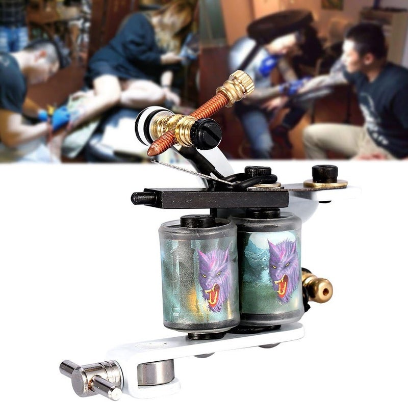 woobles Tattoo Machine Gun Shader Liner Professional Reel Film Coils Gun Frame for Shader Supply Equipment and Artists(#1) - Image 2